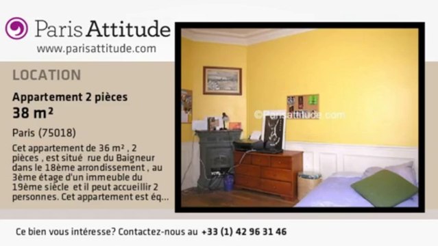 Appartement 1 Chambre à louer - Jules Joffrin - Mairie du 18ème, Paris - Ref. 7213