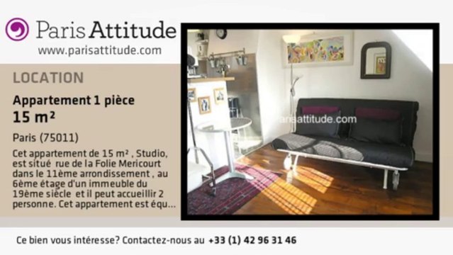 Appartement Studio à louer - Parmentier, Paris - Ref. 6027