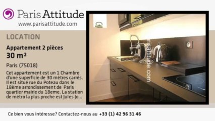 Appartement 1 Chambre à louer - Jules Joffrin - Mairie du 18ème, Paris - Ref. 4931