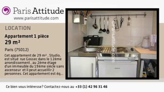 Appartement Studio à louer - Porte Dorée, Paris - Ref. 3841