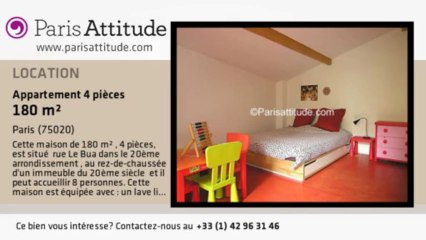 Maison de Ville 3 Chambres à louer - Gambetta, Paris - Ref. 7429