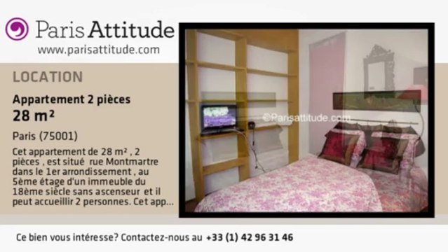 Appartement 1 Chambre à louer - Châtelet, Paris - Ref. 2711