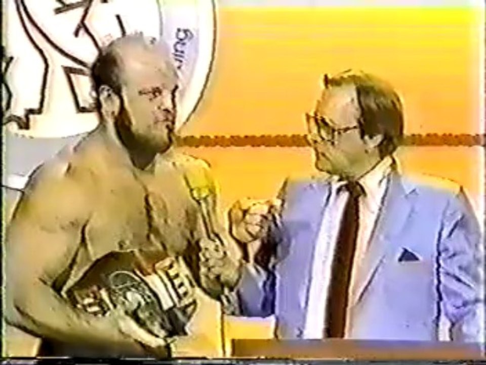 PAUL ORNDORFF VS BUZZ SAWYER GEORGIA CHAMPIONSHIP WRESTLING TV 6/12/82