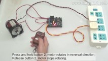 2 Channel AC Remote Controller Controls AC Motor to Rotate Forward and Reverse