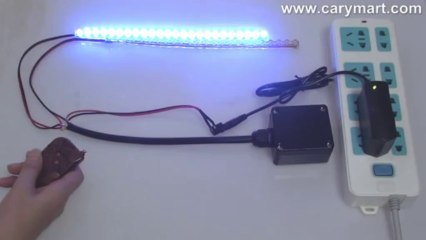2 Channel 12V Power Output Toggle Mode Remote Control Kit Controls 2 LED Lamps