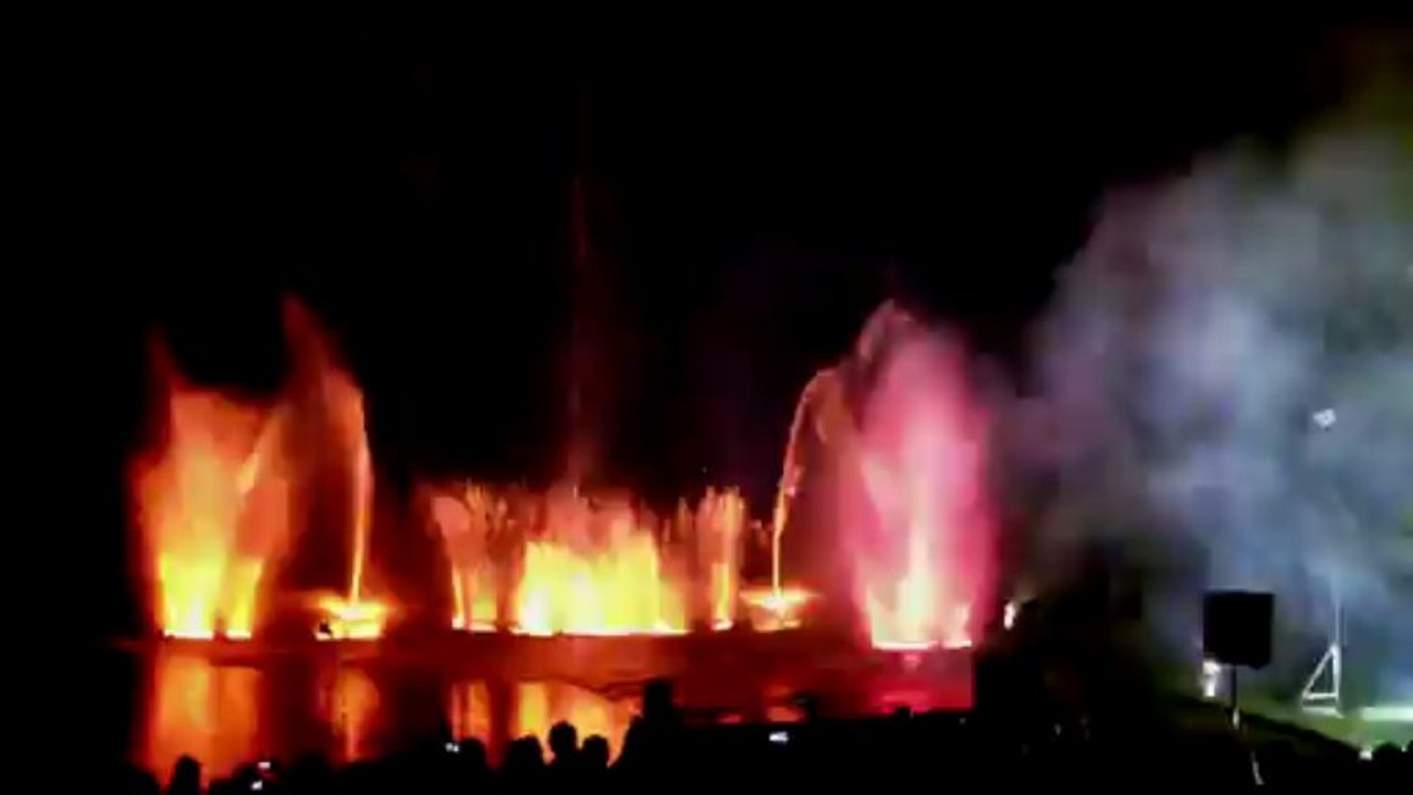 Wasserspiele der Feuerwehr Harsewinkel - 50 Jahre Stadtpark Harsewinkel 2013 (8)