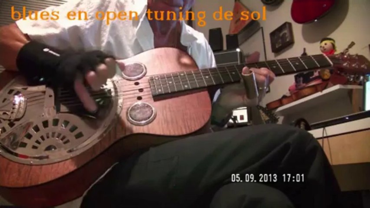 bottle neck,blues en open de sol