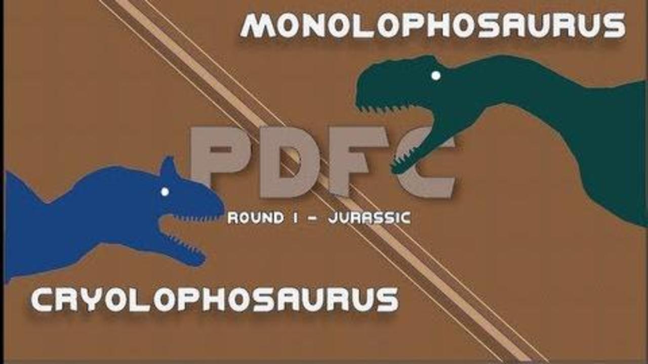 PDFC - Cryolophosaurus vs Monolophosaurus