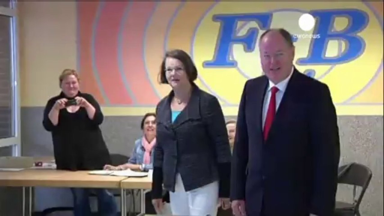 Ángela Merkel, favorita en las elecciones alemanas,...