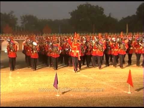 Border Security Force marching on a Tattoo day