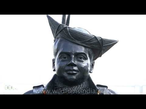 Statue of Sir Jiwaji Rao Scindia in the Lawn of Jai Vilas Palace, Gwalior