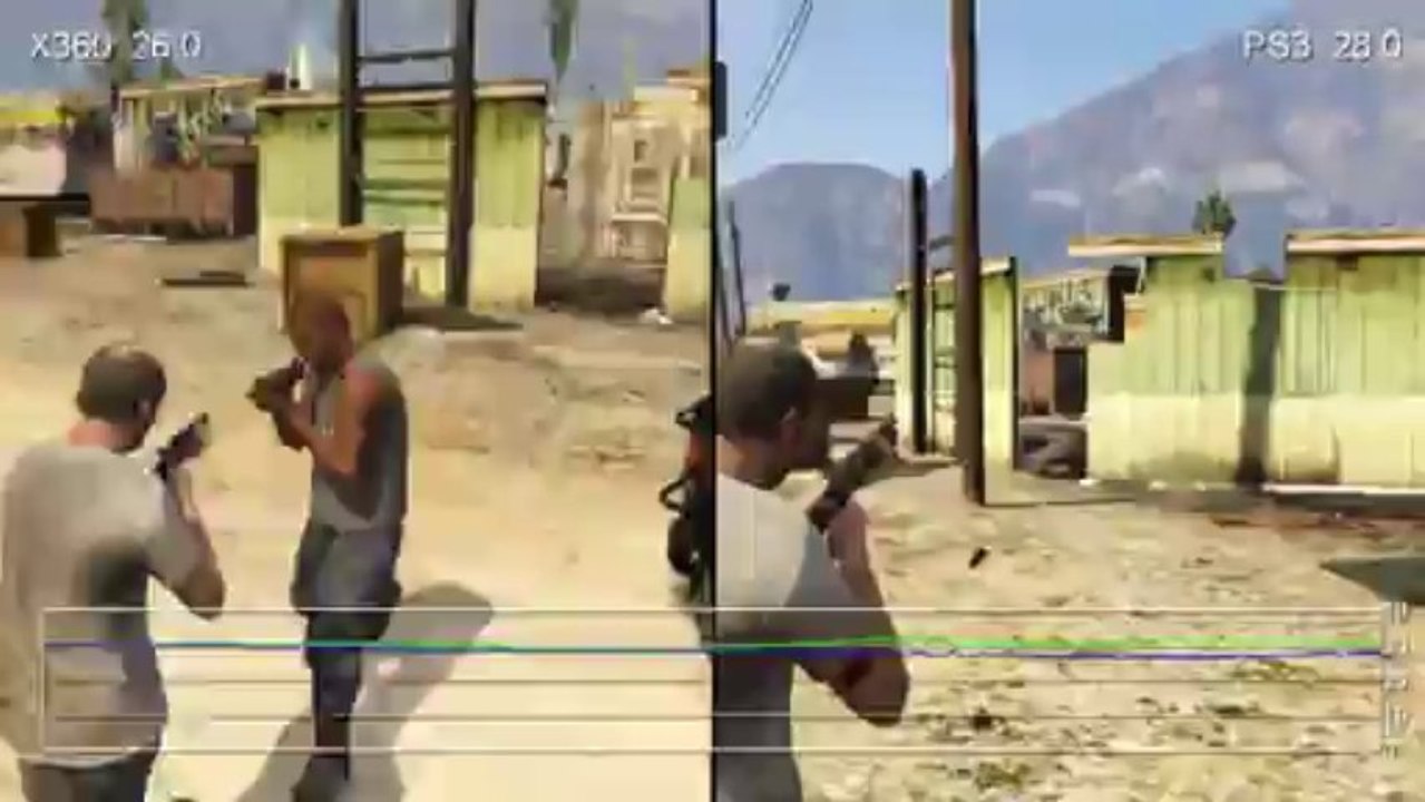 Grand Theft Auto V - Xbox 360 vs. PS3 Gameplay Frame-Rate Test 2 - video  Dailymotion