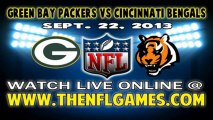 Watch Green Bay Packers vs Cincinnati Bengals Live Online Stream September 22, 2013