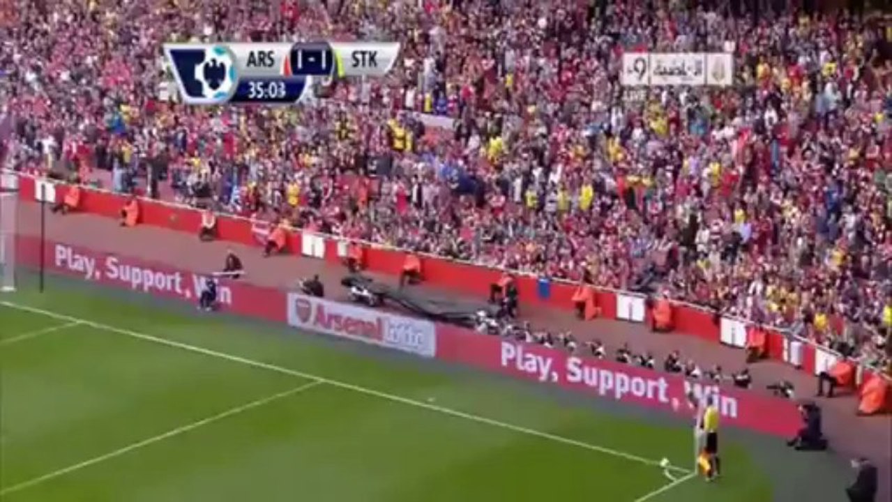أهداف مباراة آرسنال 3-1 ستوك سيتي