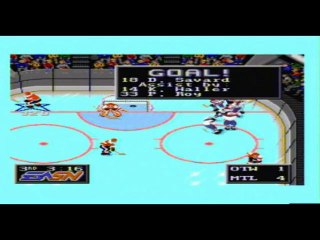 Mega Drive - NHLPA 93 - Ottawa vs Montreal - Round 1 - Game 2