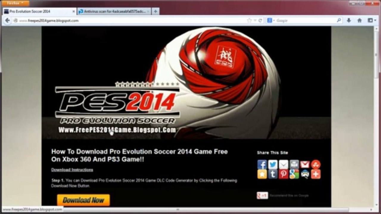 Get Free Pro Evolution Soccer 2014 Crack - Xbox 360 / PS3 / PC