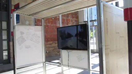 Late Arrival at 100th anniversary st clairwest streetcar at former TTC wychwood barns art museum in toronto canada