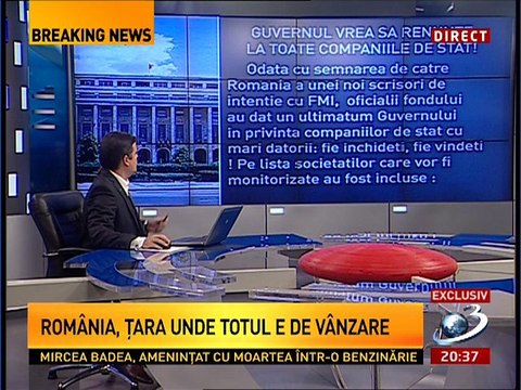 DINU C. GIURESCU: Romania de vanzare. Guvernul Ponta vinde toate companiile de stat!