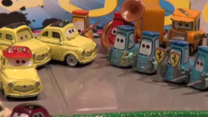 Disney Pixar Cars2 New Car,  Mama Topolino, Uncle Topolino, Luigi with all the Pitties