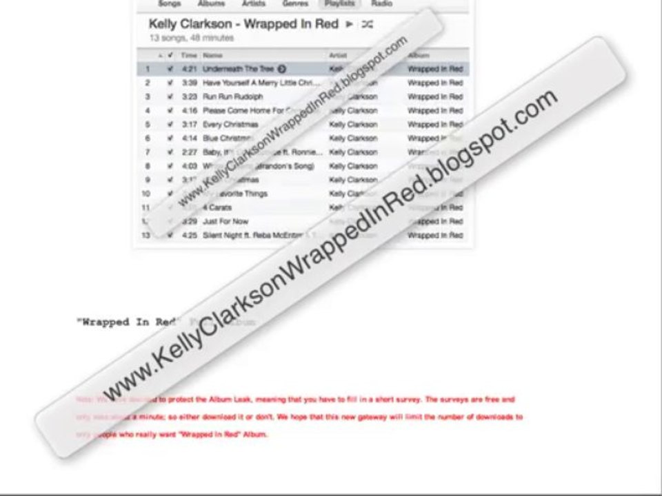Kelly Clarkson Wrapped In Red Album Leak Video Dailymotion