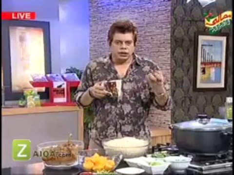 BOMBAY BIRYANI BAY CHEF GULZAR WITH ALOO BUKHARAY KI CHATNI