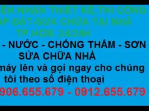 tho sua mai ton nha o quan 5 tphcm///0906655679