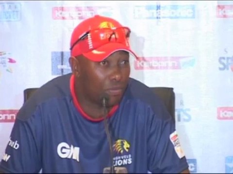 Highveld Lions coach Geoffrey Toyana press conference