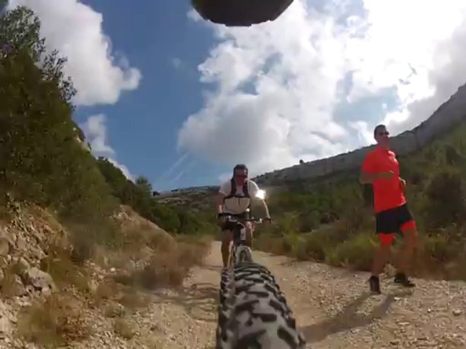 Sortie VTT du 26 septembre 2013 a Luminy  Mathieu ,Jean-Paul ,Alain KiKi 1