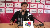 Conférence de presse d'Olivier Dall'Oglio avant DFCO - AJ Auxerre