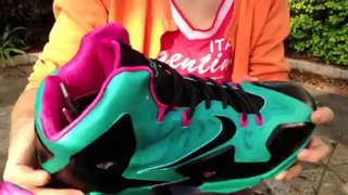 * www.kicksgrid1.ru * Cheap LeBron James 11 P.S ELITE Black/Jade Basketball Shoes