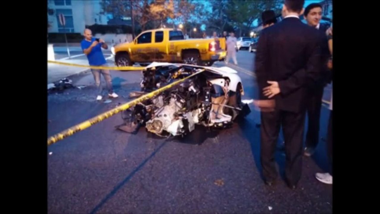 Lamborghini Aventador Crash