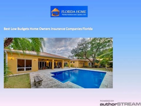 Find home owners insurance companies Florida
