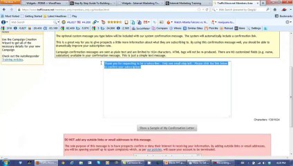 TrafficWave Autoresponder Tutorial Part 2