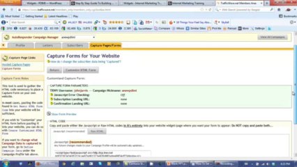 TrafficWave Autoresponder Tutorial Part 4