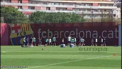 Download Video: Barça entrena antes del partido contra la Real Sociedad