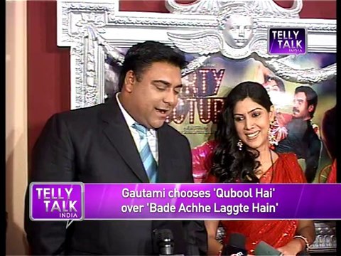 Ram Kapoor's wife Gautami chooses Qubool Hai over Bade Achhe Lagte Hain