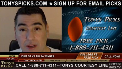 Tải video: Tulsa Golden Hurricane vs. Iowa St Cyclones Pick Prediction NCAA College Football Odds Preview 9-26-2013