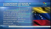 Venezuela condena ataque a embajada rusa en Siria