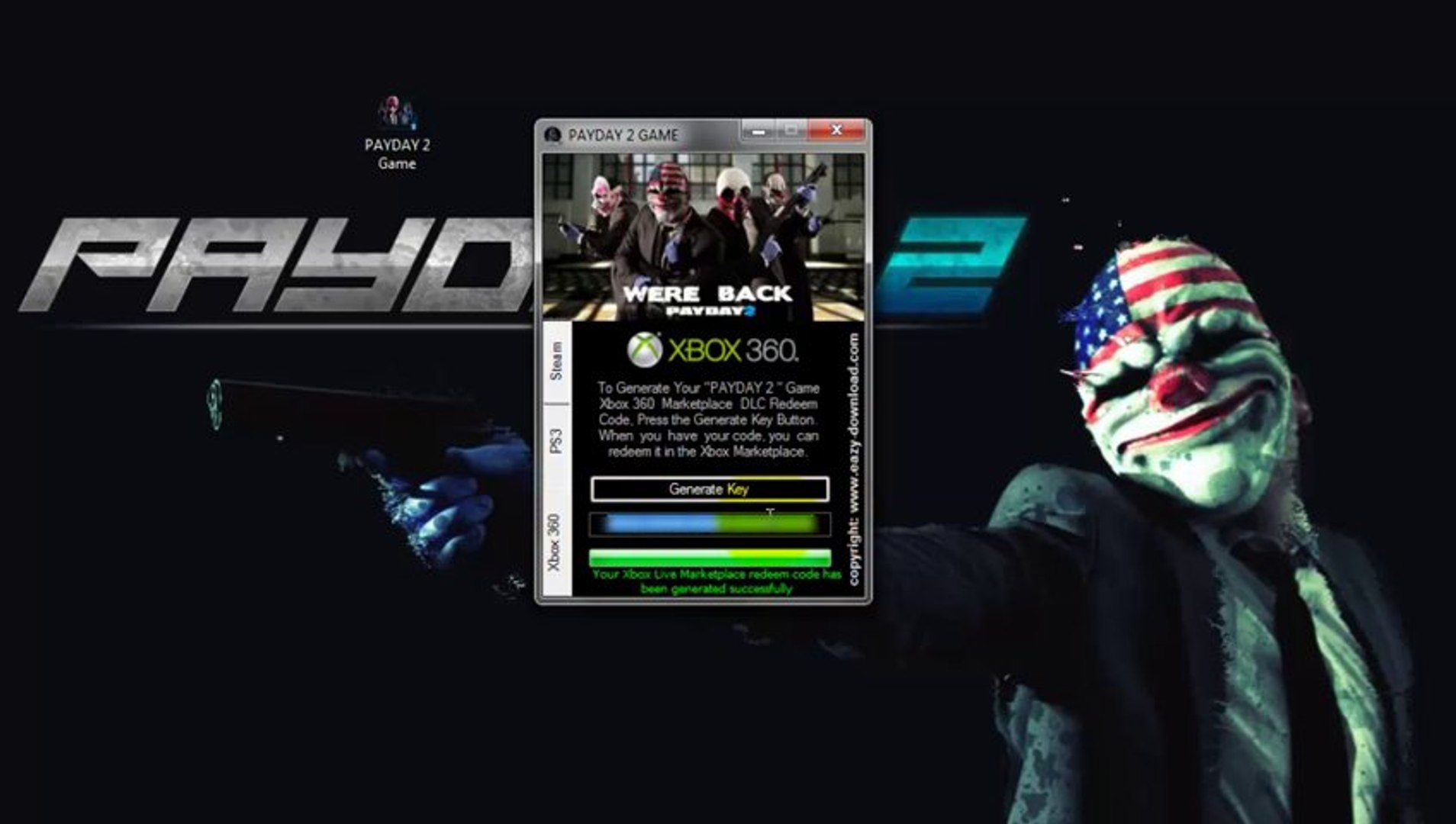 Payday 2 - Lootbag DLC Unlock Code Free Download (Xbox 360 / PS3) - video  Dailymotion