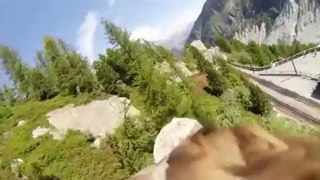 Flying eagle point of view