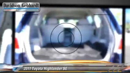 2011 Toyota Highlander SE - Davidson-Gebhardt Chevrolet, Loveland Denver Boulder