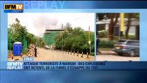 BFMTV Replay: de la fumée s'échappe du toit du centre commercial de Nairobi - 23/09