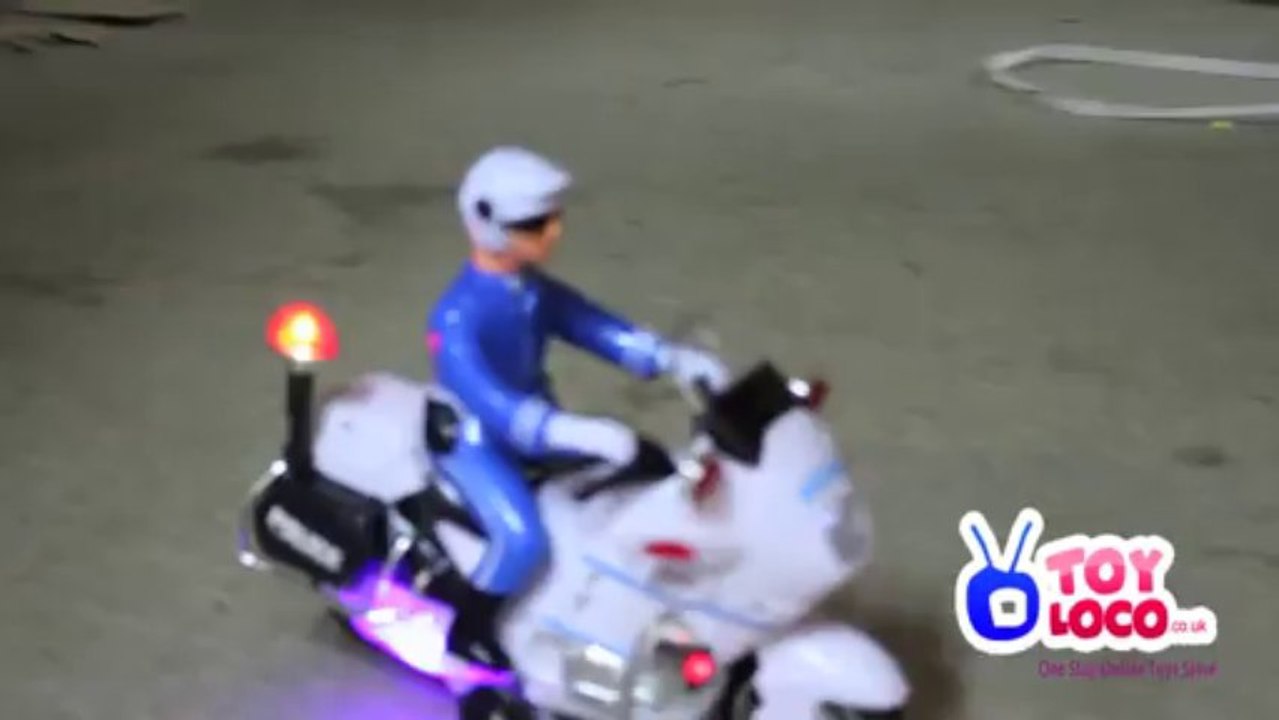 WWW.TOYLOCO.CO.UK Battery Operated Police Motorcycle With Sound And Light 2618