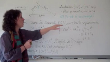 ch2 II. Reconnaître un triangle rectangle