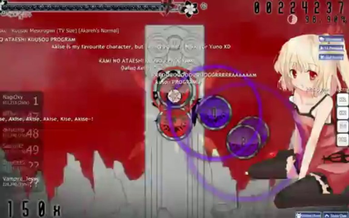 (Osu) Yousei Teikoku - Kuusou Mesorogiwi (TV Size) [Akareh's Normal]