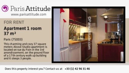 Alcove Studio Apartment for rent - Place des Vosges, Paris - Ref. 2973