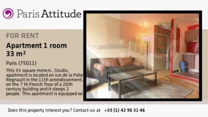 Studio Apartment for rent - Père Lachaise, Paris - Ref. 8478