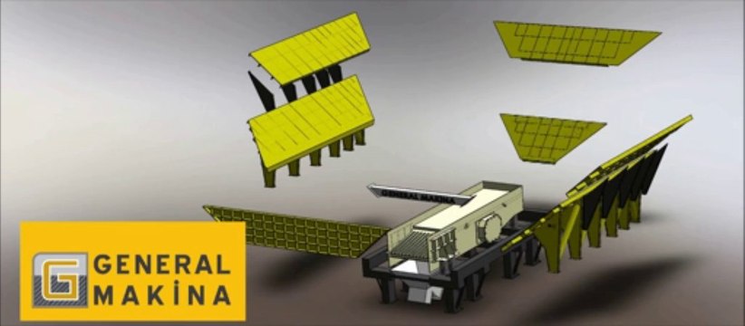 110 luk bunker besleyici ve konkasör tesisi imalatı animasyon- General Makina