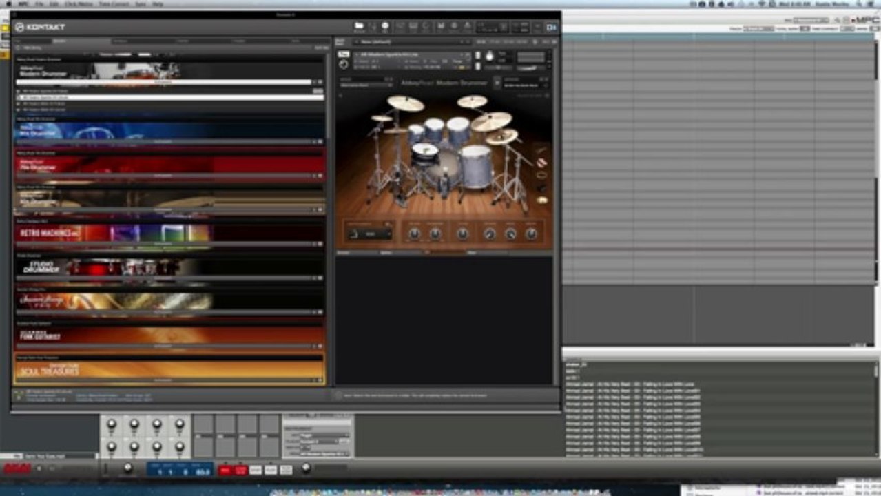 NATIVE INSTRUMENTS KOMPLETE 8 ULTIMATE WORKING INSIDE THE AKAI MPC RENAISSANCE