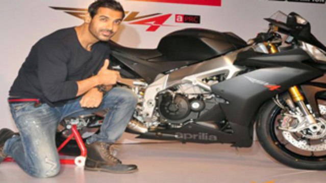 John Abraham Launches Aprilia RSV4 Bike !
